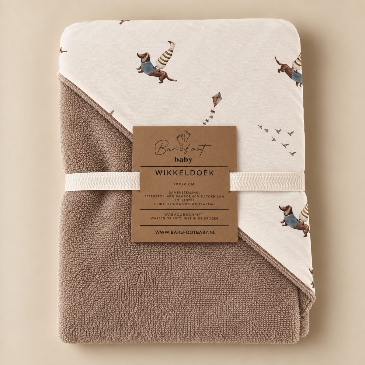 Wikkeldoek met zachte bamboe wellness