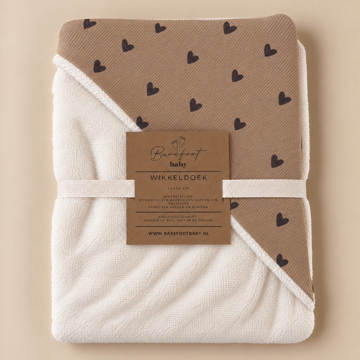 Wikkeldoek voor babys met zachte bamboe stof