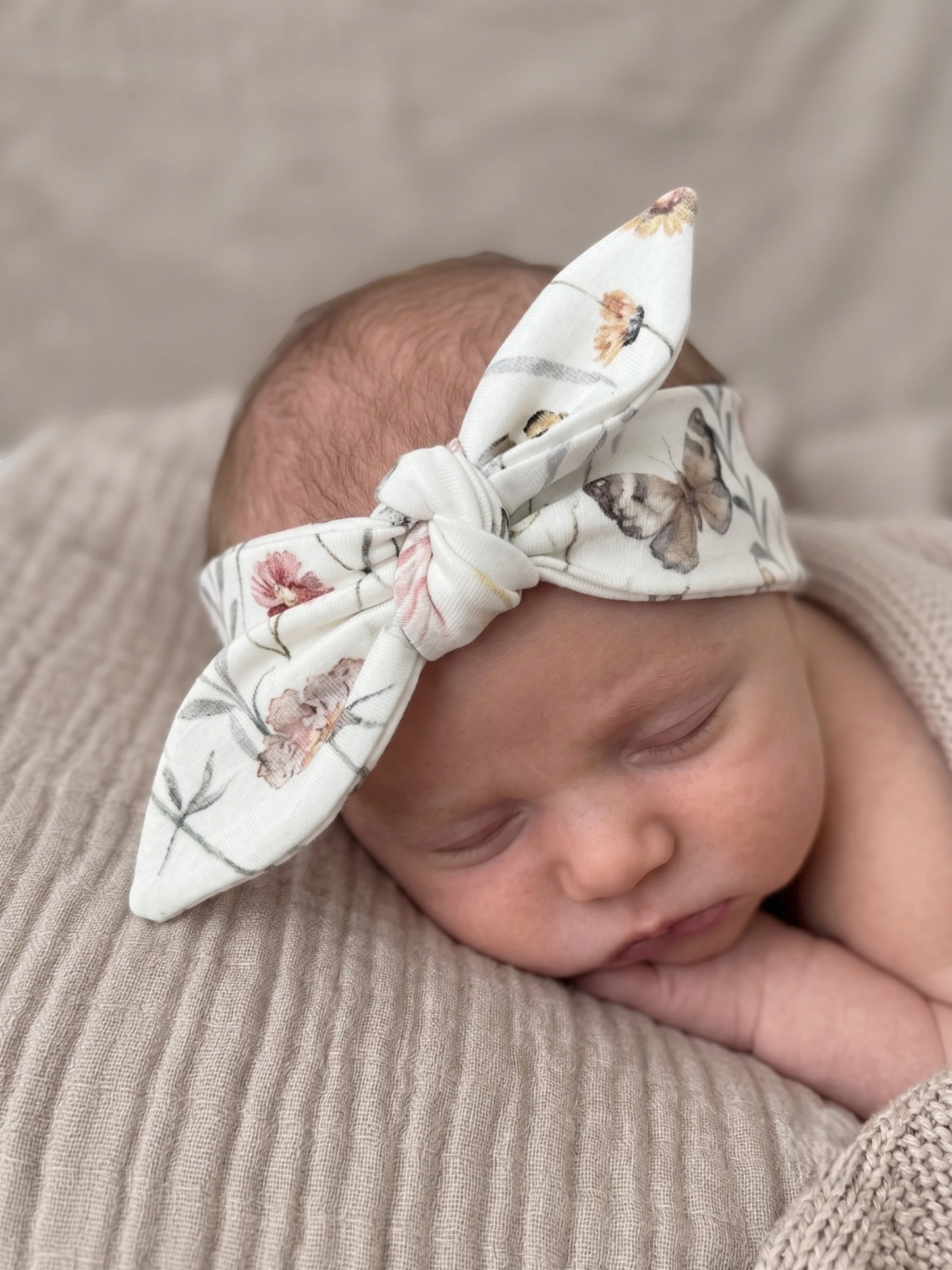 Baby haarbandje – Flowers & Butterflies