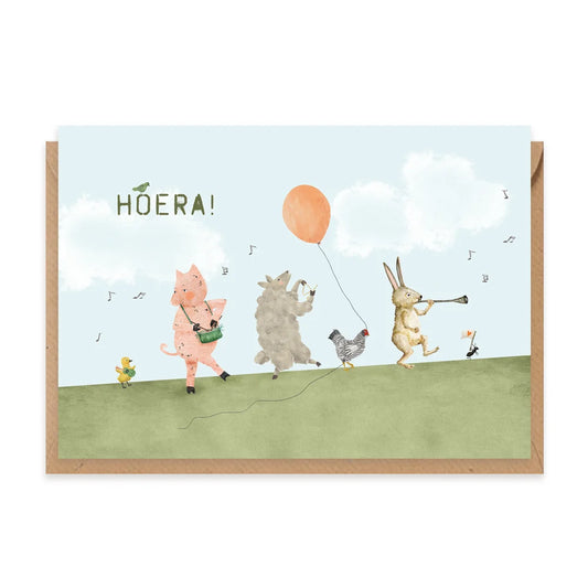 Wenskaart | Hoera!