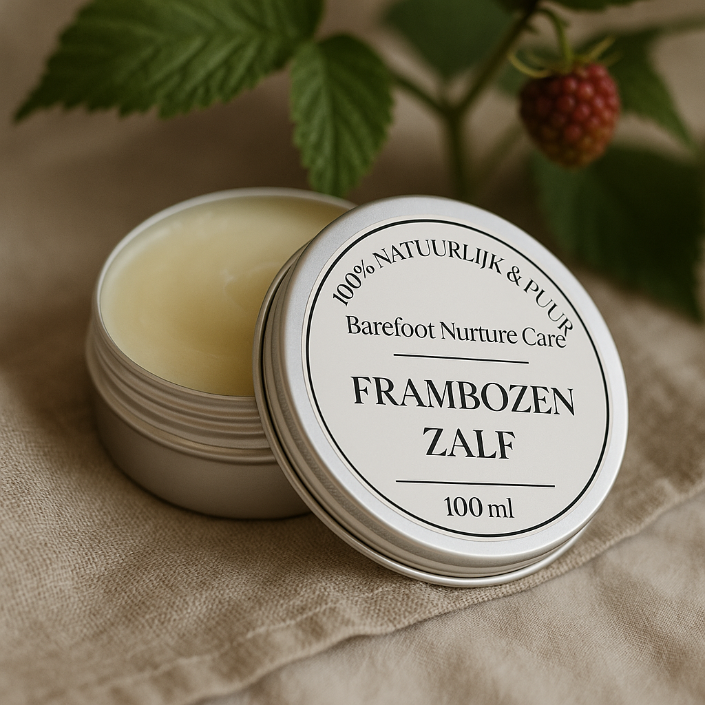 Pure babyverzorging met frambozenpitolie en sheabutter voor de gevoelige babyhuid – Barefoot Baby