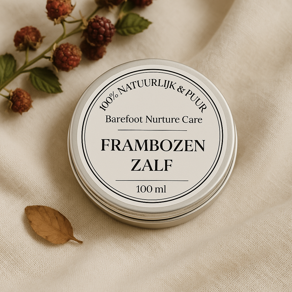 Frambozenzalf in 15ml en 100ml verpakking voor in de luiertas of dagelijks gebruik thuis
