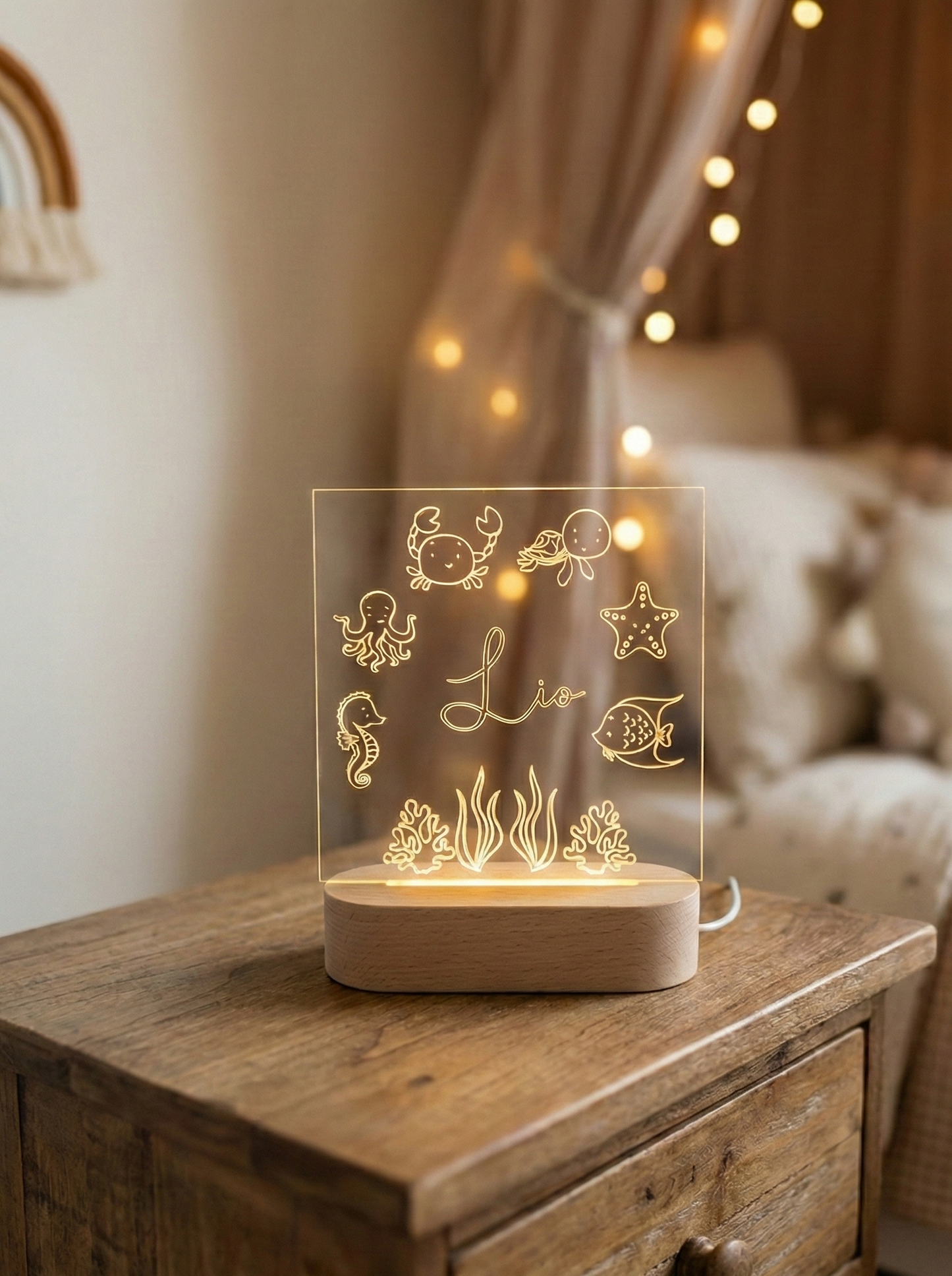 Lampe LED personnalisée avec design sur mesure