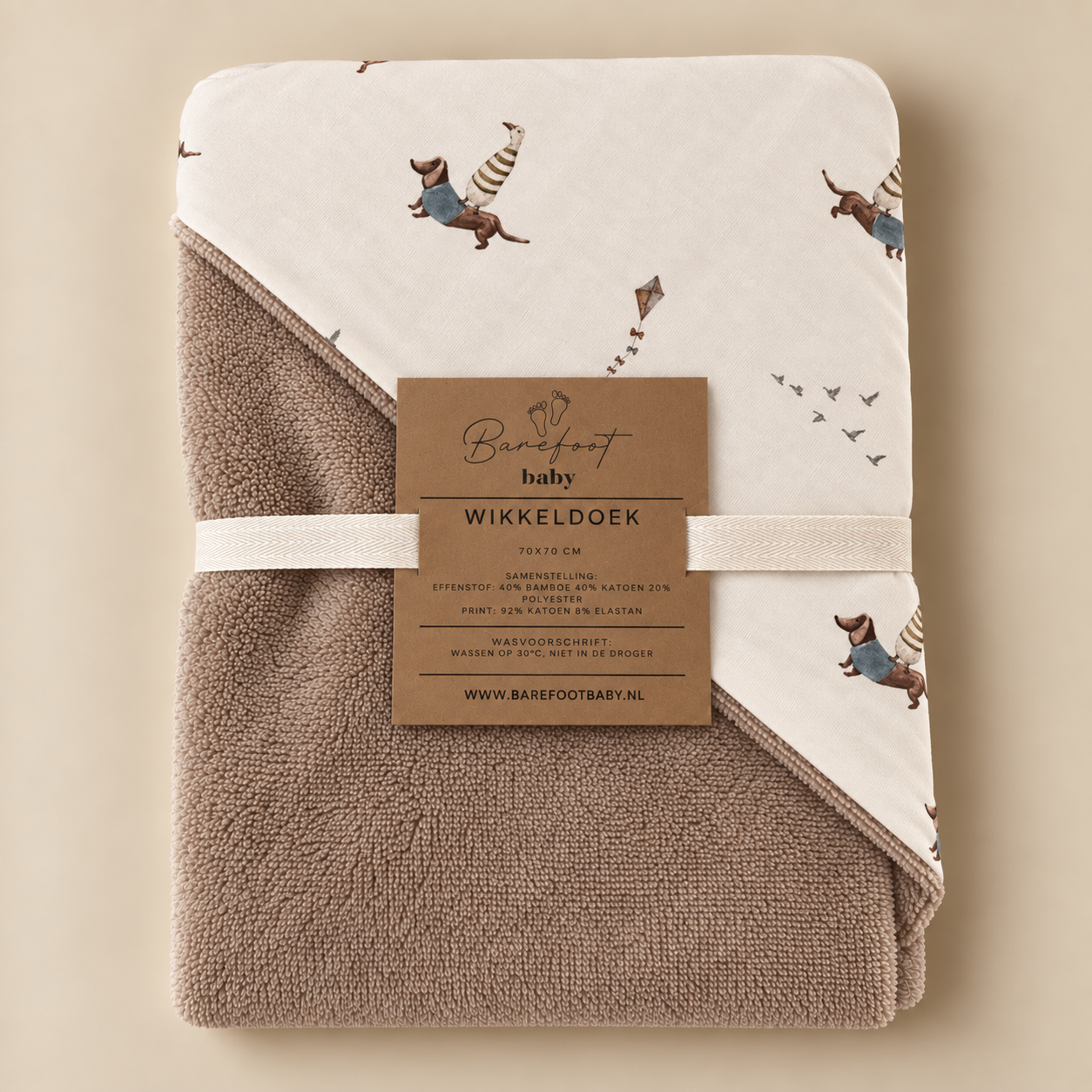 Wikkeldoek met zachte bamboe wellness