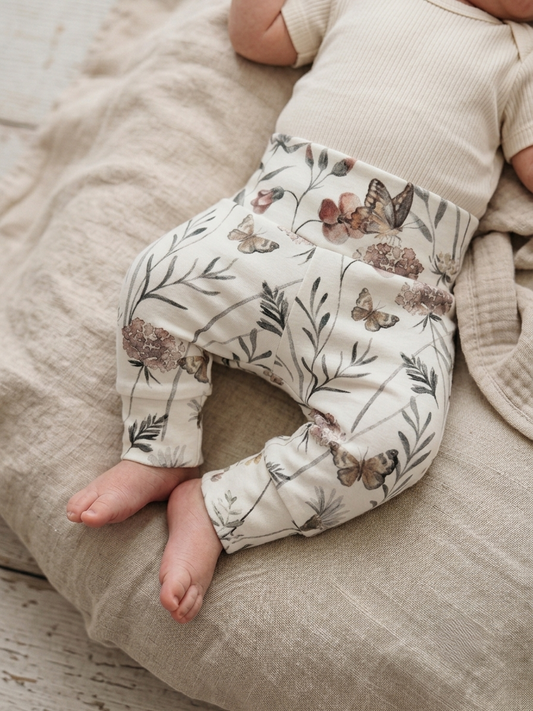 Baby broekje – Flowers & Butterflies