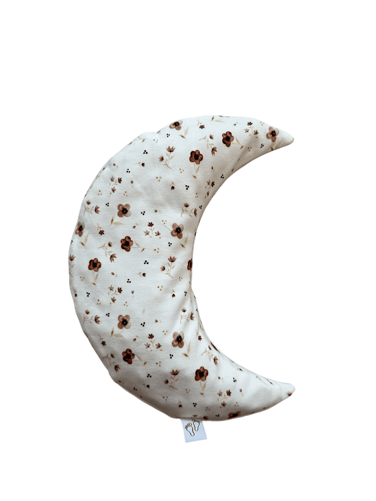 Handgemaakt warmtekussen Comfy Luna met brown flower bloemenprint voor baby’s