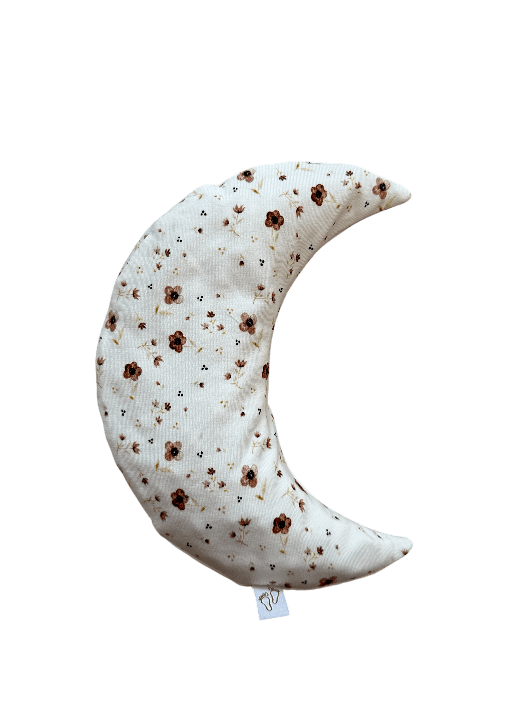 Handgemaakt warmtekussen Comfy Luna met brown flower bloemenprint voor baby’s
