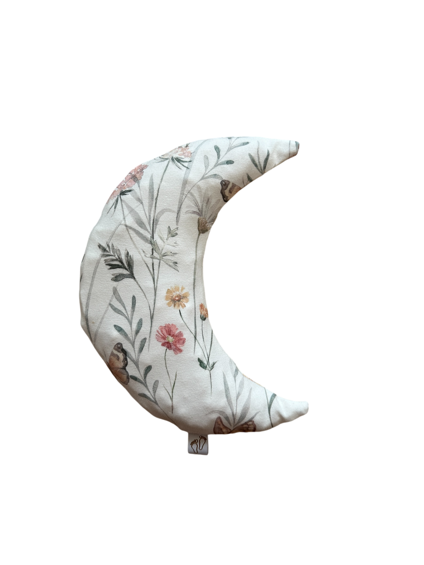 Handgemaakt warmtekussen Comfy Luna met flowers and butterflies print voor baby’s