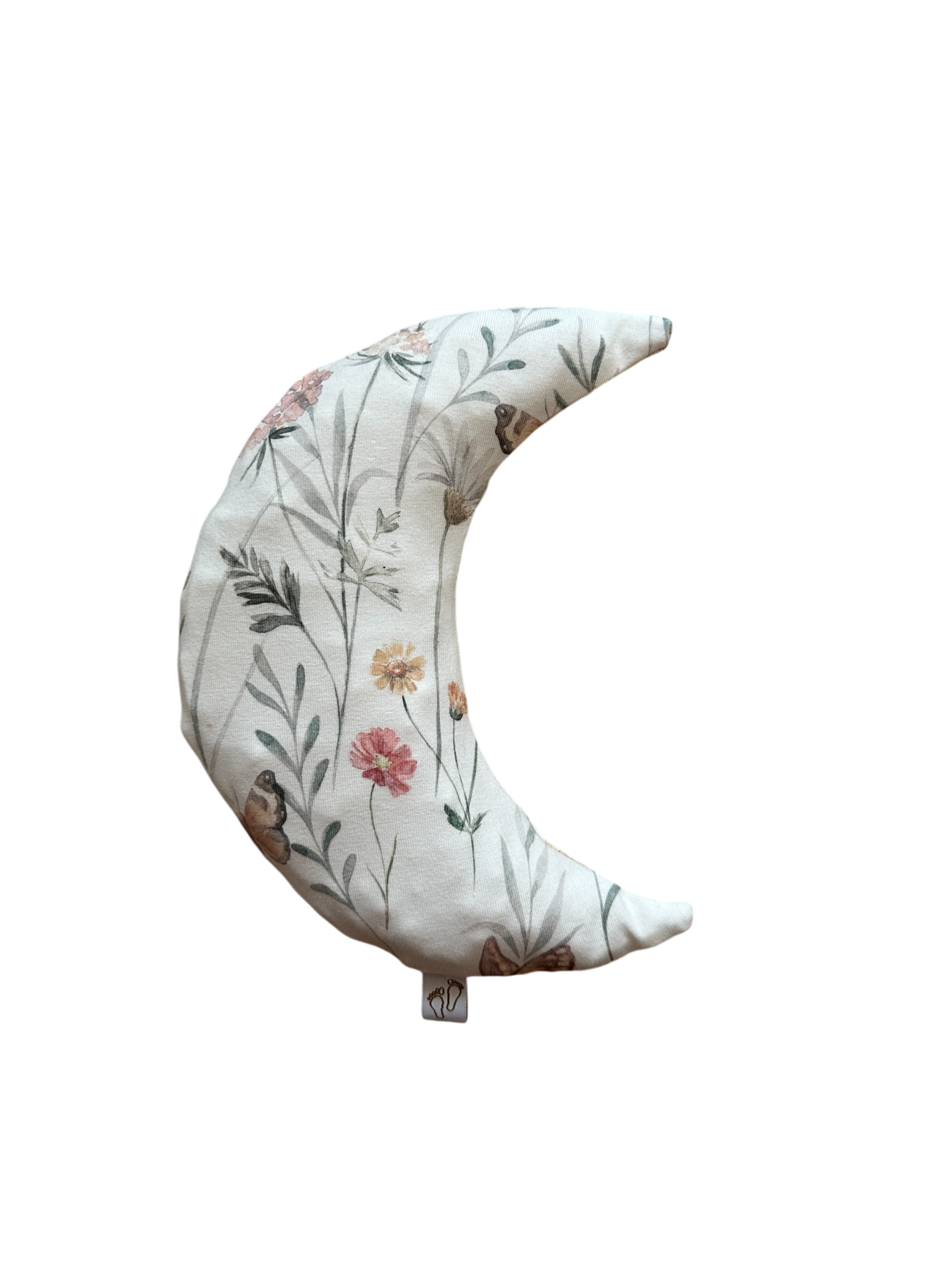 Handgemaakt warmtekussen Comfy Luna met flowers and butterflies print voor baby’s