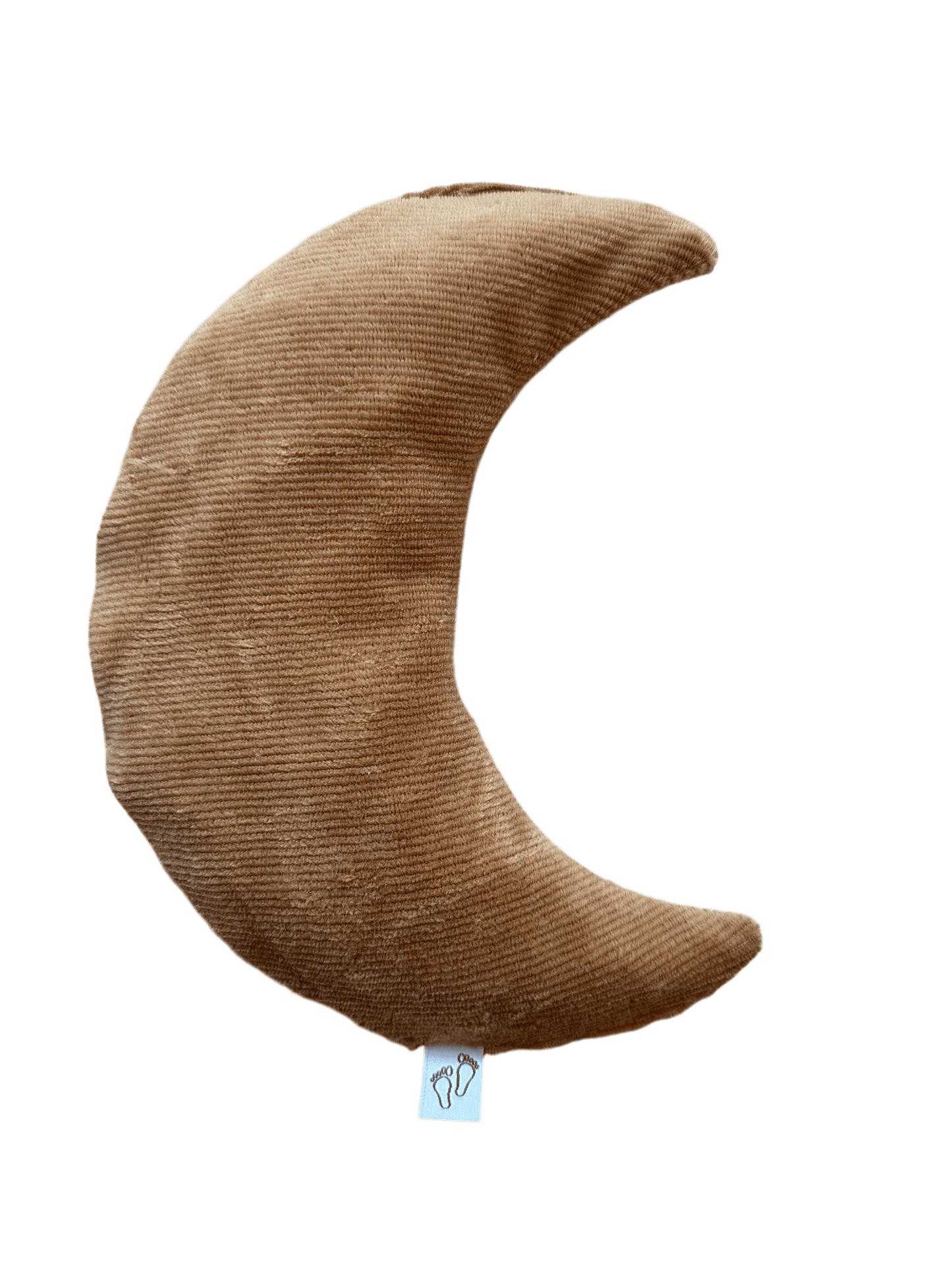 Handgemaakt warmtekussen Comfy Luna met ribstof in camel tint