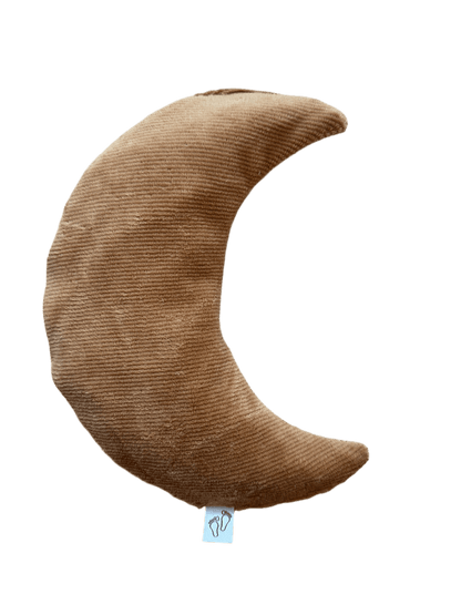 Handgemaakt warmtekussen Comfy Luna met ribstof in camel tint