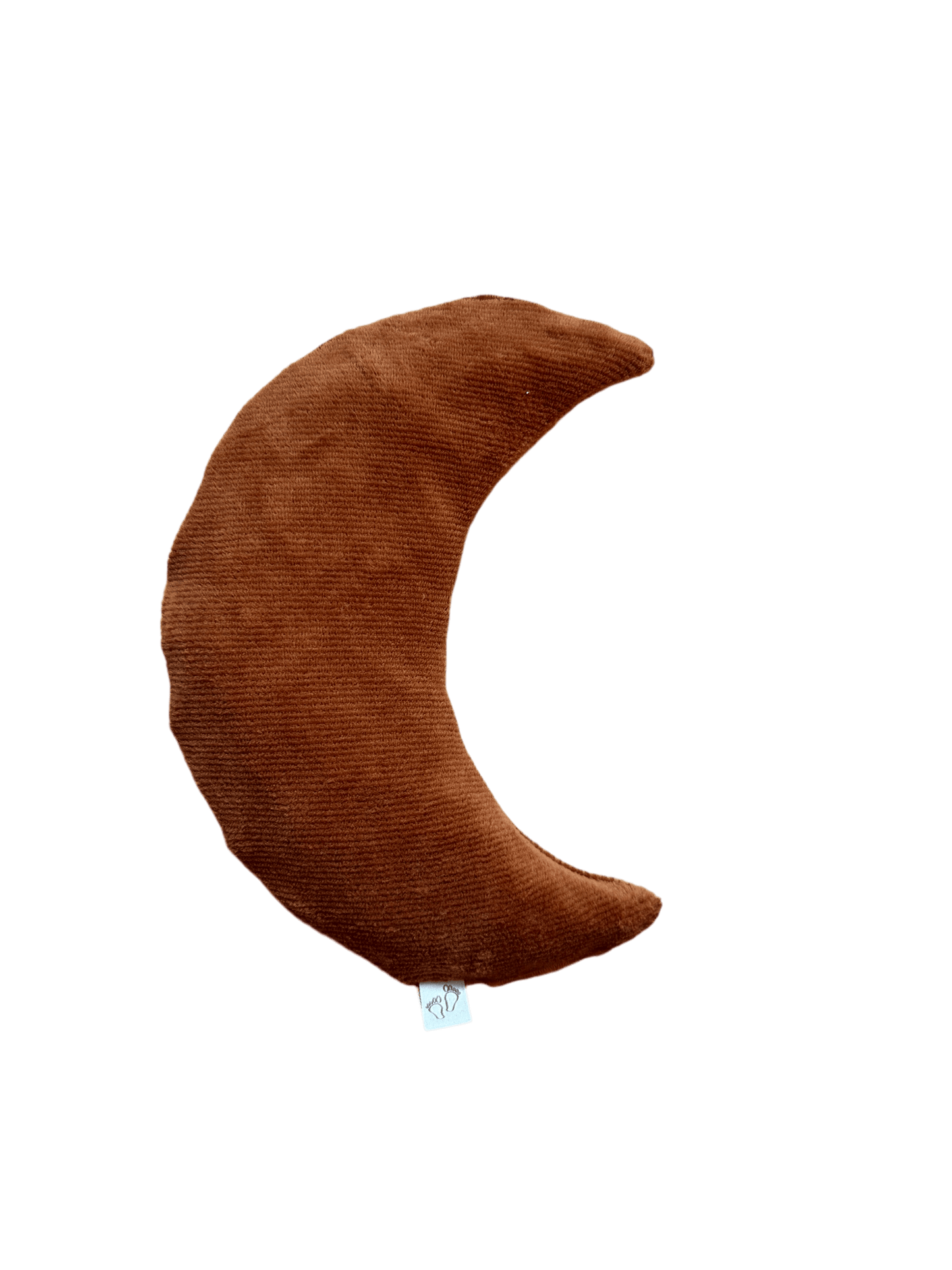 Detail van de zachte ribstof in cognac kleur van Comfy Luna