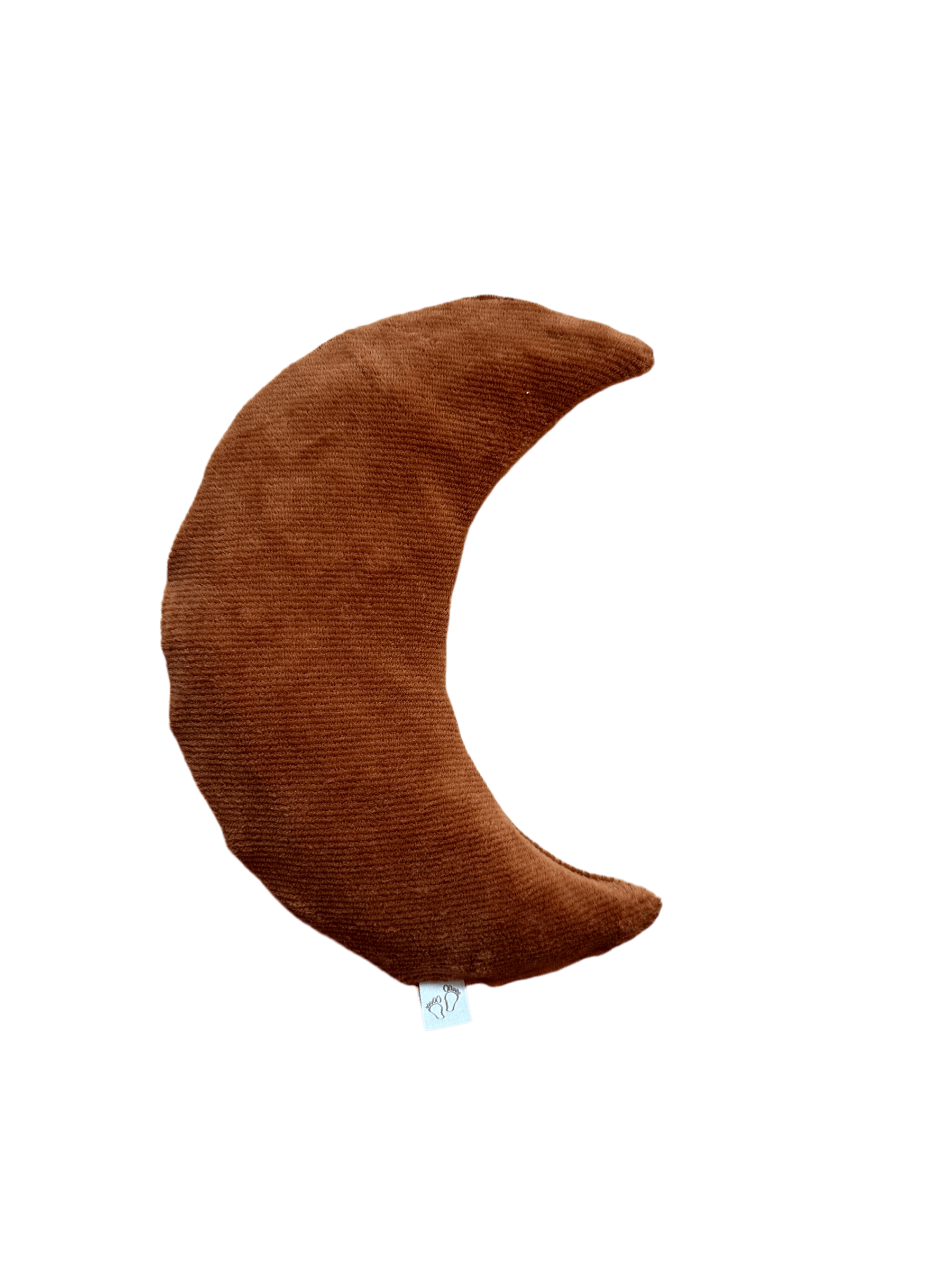 Detail van de zachte ribstof in cognac kleur van Comfy Luna