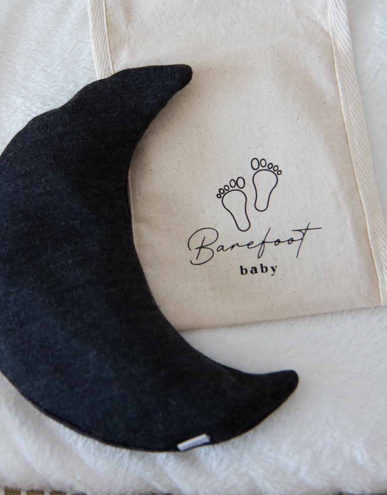 Comfy Luna warmtekussen voor baby’s met merino wol antraciet hoes