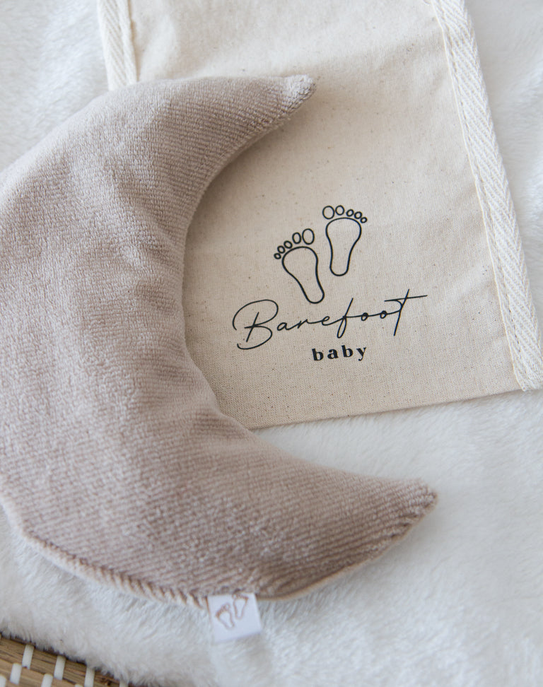 Comfy Luna warmtekussen voor baby’s met soft rib beige hoes