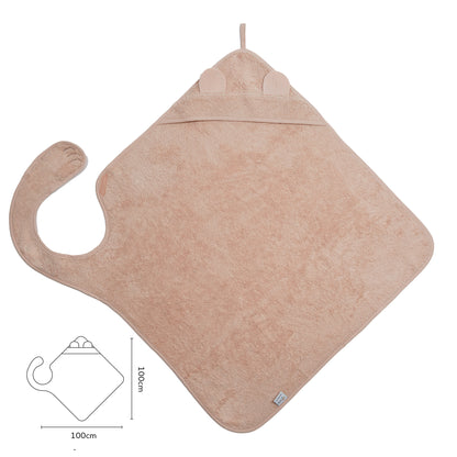 Plasticvrije en duurzame verpakking van de Nifty Baby Blush badcape
