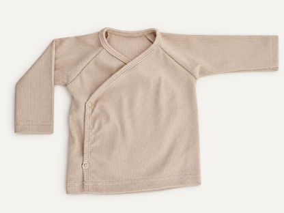 Overslagshirt barefoot baby licht beige