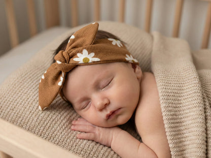 Haarbandje babydaisy clay handgemaakt Barefoot Baby