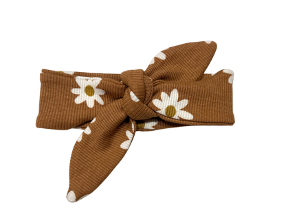 Detail ribstof haarbandje daisy clay