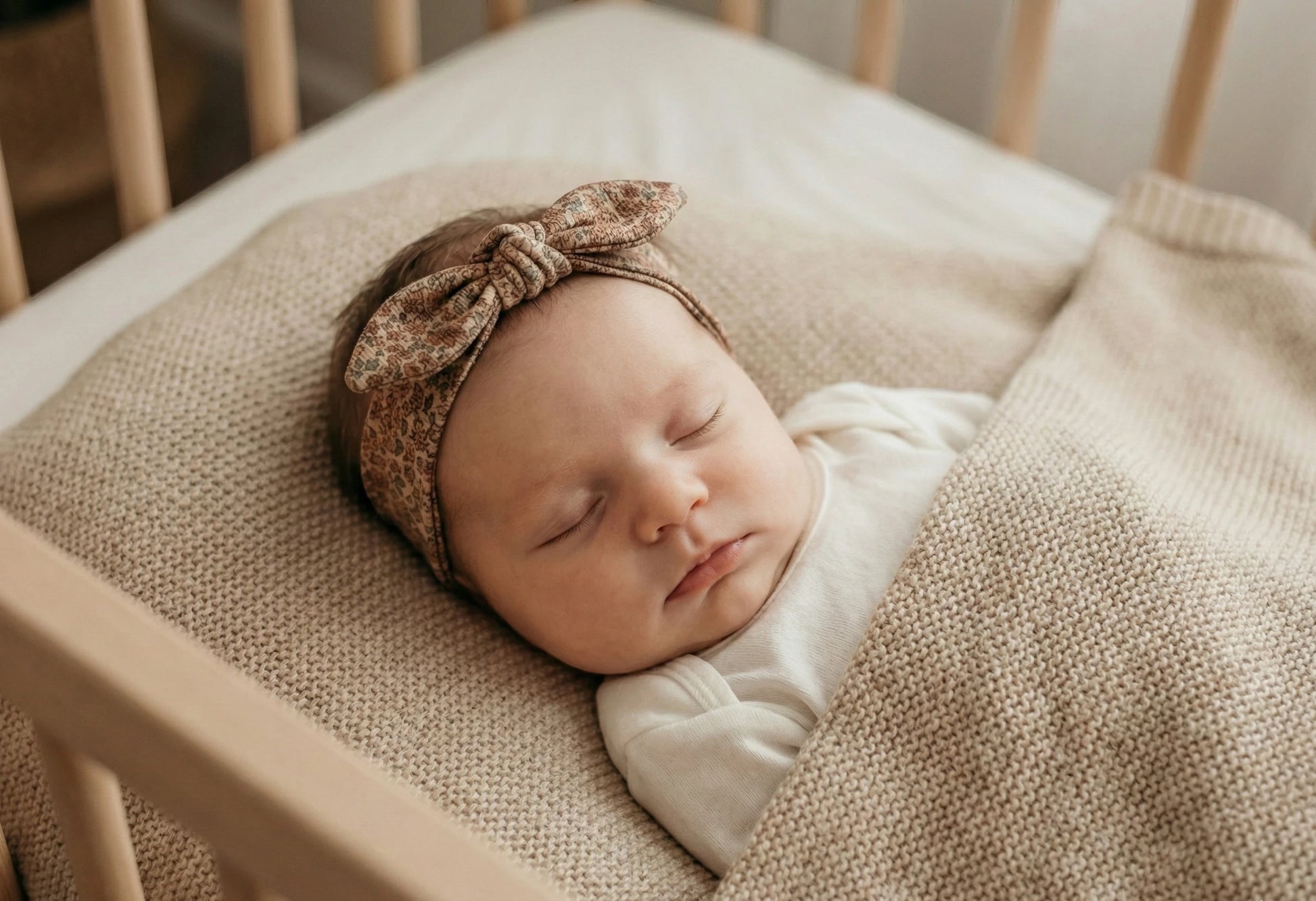 Haarbandje baby lieve kleine bloem handgemaakt Barefoot Baby