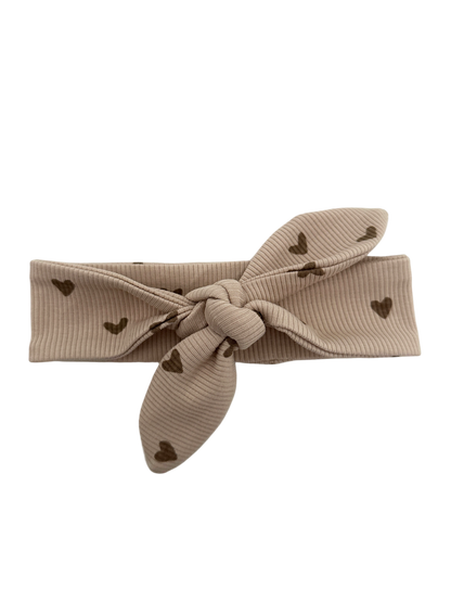 Bandeau Bébé – Big Hearts Beige