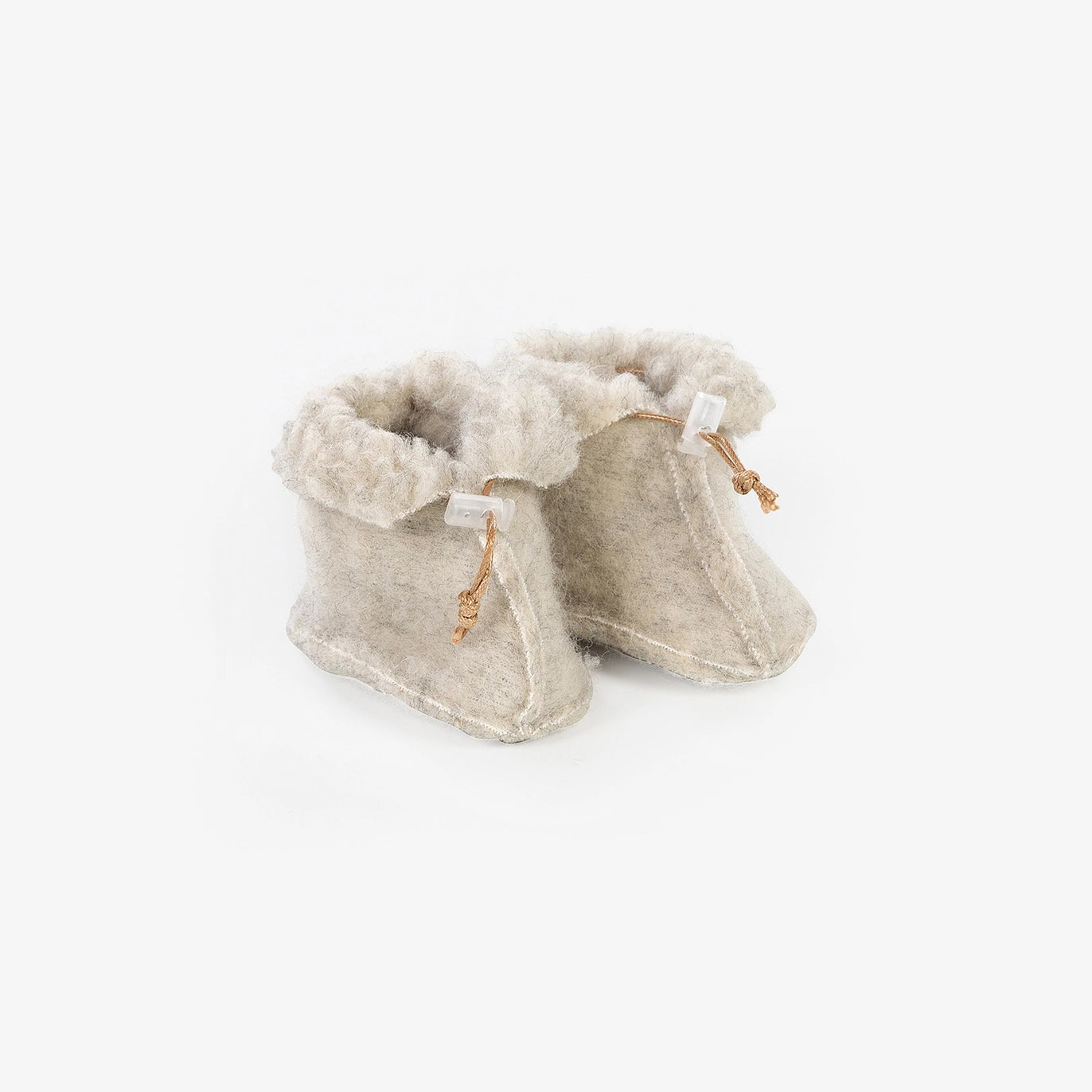 Merino wollen babyslofjes in grijze kleur, ademend en geschikt voor elk seizoen