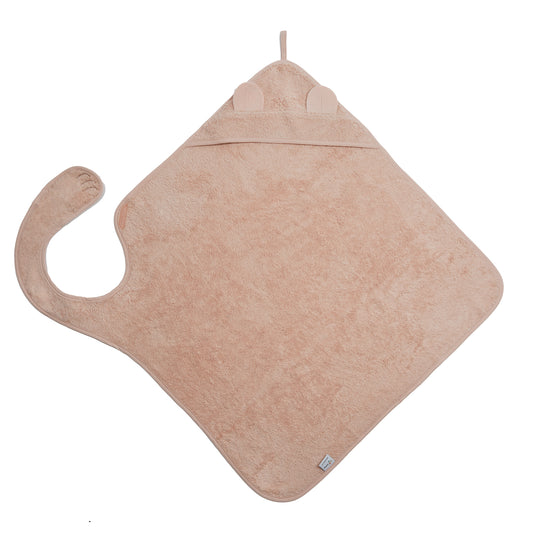 Nifty Baby Handsfree Badcape Blush 100x100 cm biologisch katoen - Barefoot Baby