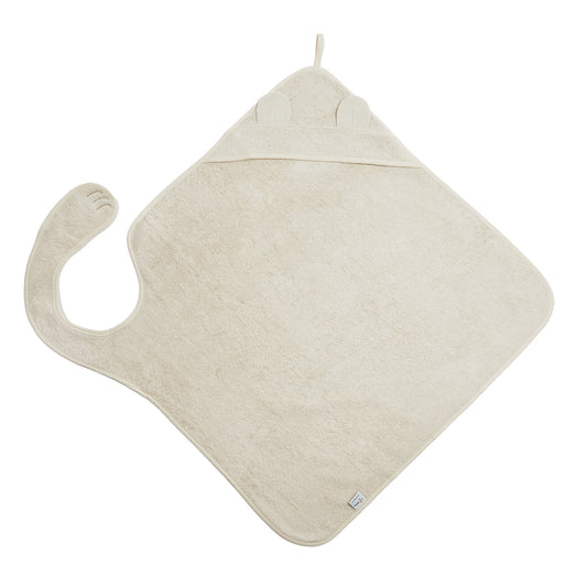 Nifty Baby Handsfree Badcape Vanilla 100x100 cm biologisch katoen - Barefoot Baby